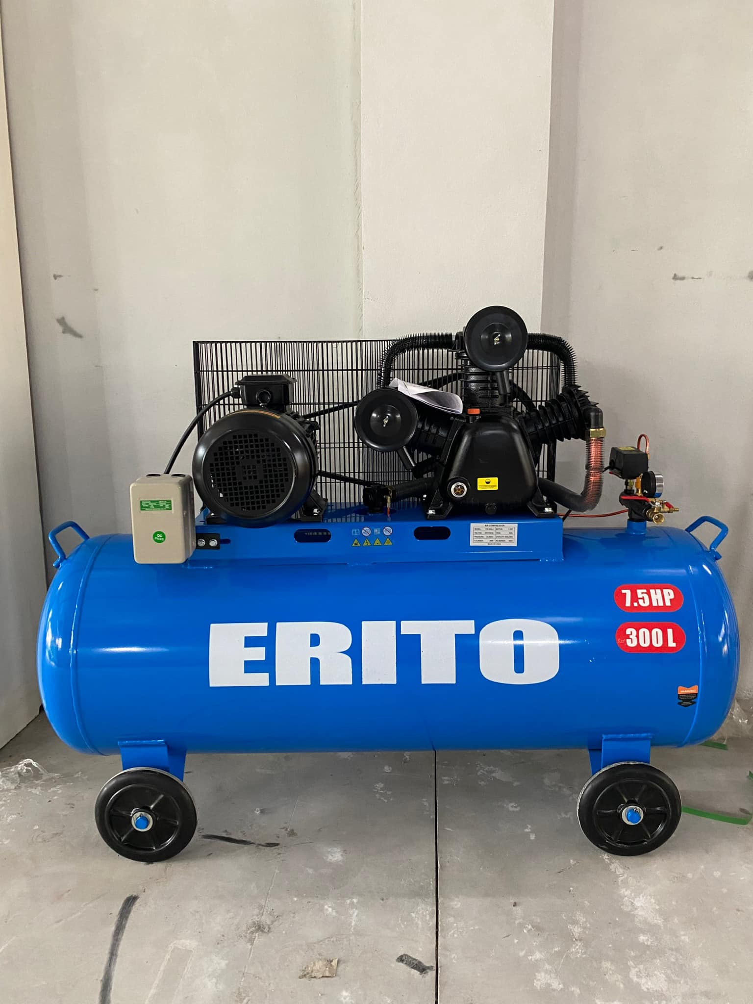 MÁY NÉN KHÍ DẠNG PISTON 300L ĐIỆN BA PHA ER-300LA