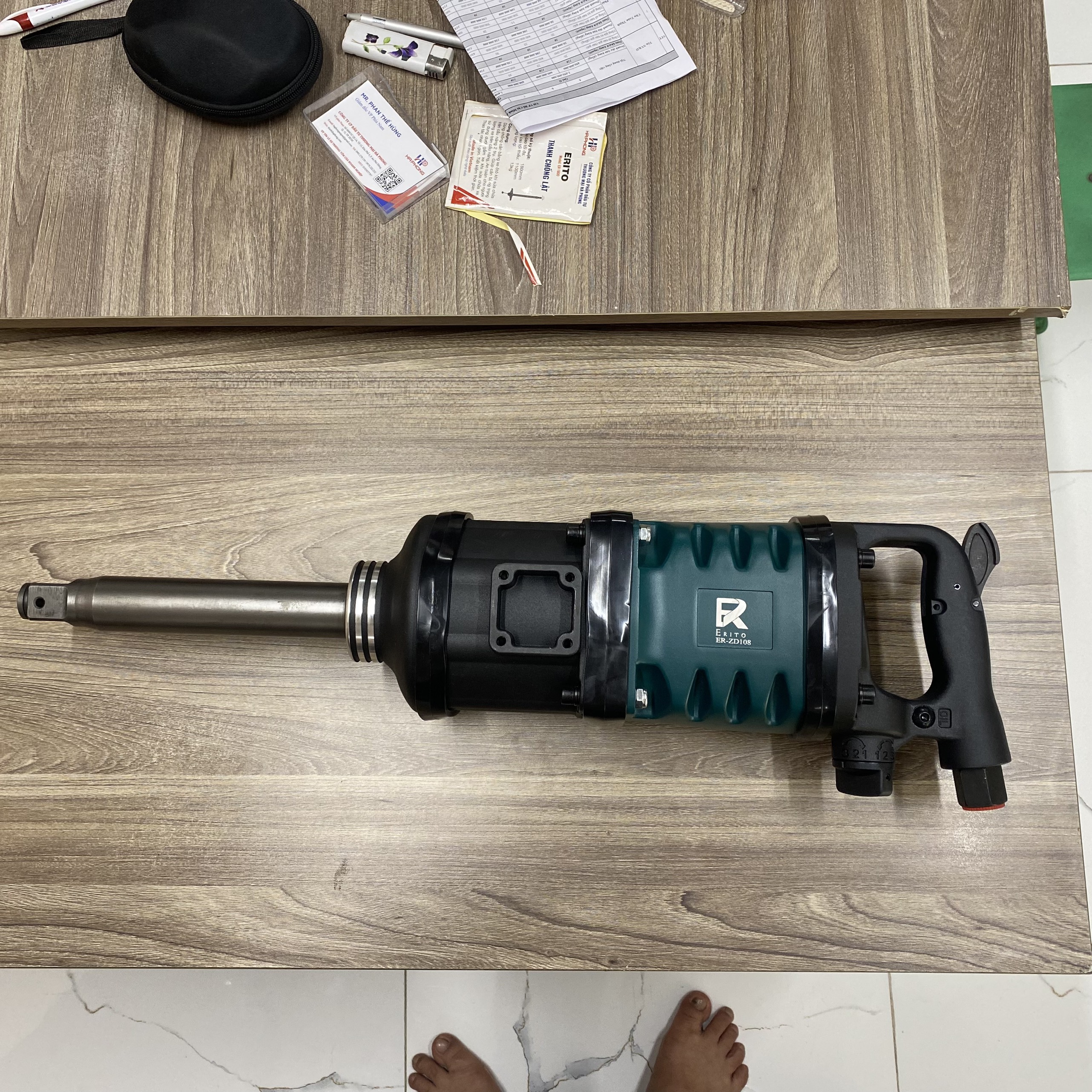 SÚNG BẮN ỐC ĐẦU 1 INCH THÂN DÀI ER-108